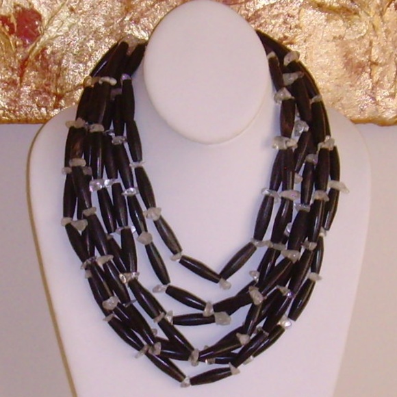 MANOUK Multi-Strand Lucite Necklace - Picture 6 of 12